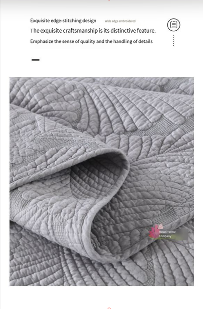 Embroidered 3-Piece Bedding Set