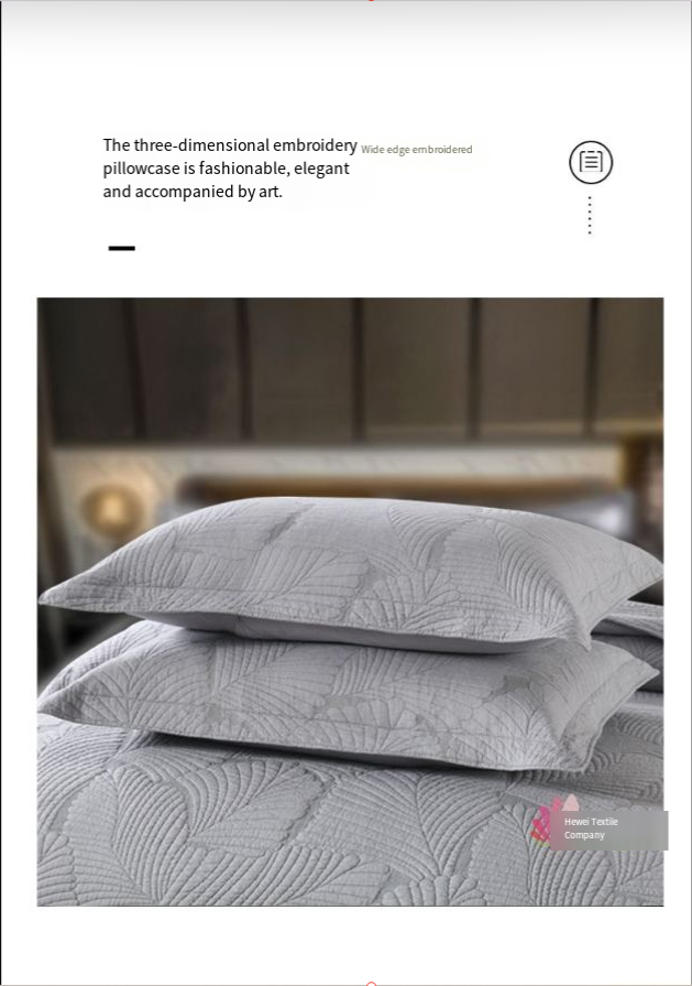 Embroidered 3-Piece Bedding Set